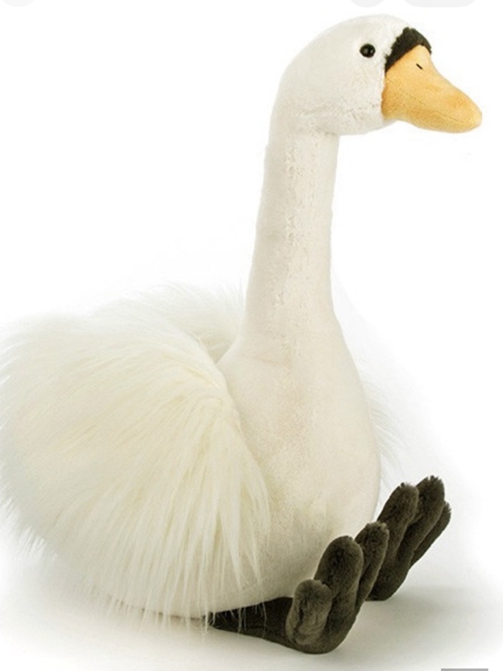 Jellycat Solange Cream and Black Swan Plush stuffed animal jelly cat bird